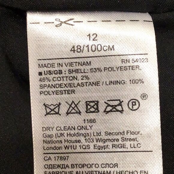 Banana Republic White Black Cotton Blend Boucle Knit Pencil Skirt NEW - Picture 15 of 15